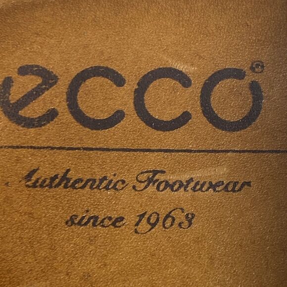 ECCO Men\'s Brown Leather Dress Shoes Lace Up Size 46 Used Good Condition main image 11